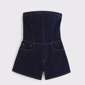 A&F Strapless Denim Romper